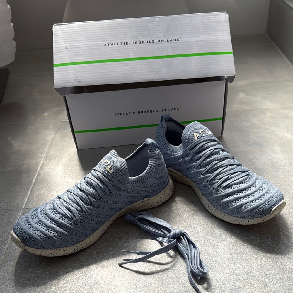 APL Techloom Wave Forged Blue Pristine Speckle Shoes